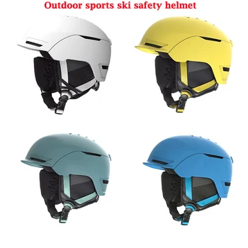 2022 Новый лыжный шлем, защитные очки, полностью отлитые из АБС + ПК + пенополистирола, высококачественный лыжный шлем для занятий спортом на открытом воздухе, сноубордингом и скейтбордингом h