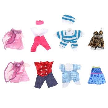 5 Комплектов Мини-милой одежды ручной работы, платье для Келли или для куклы Челси, красивый подарок, любимая детская игрушка для девочек, случайный выбор