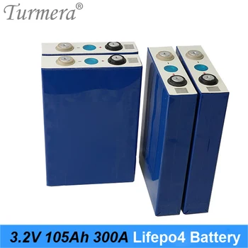 Lifepo4 Батарея 105 Ач 3,2 В 300А Ток для электрического велосипеда батарея 36 В 48 В 12 В Солнечная панель Размер 130*36*200 мм 16 шт