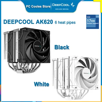 DEEPCOOL AK620 Черный/Белый 6 Тепловых Трубок Процессорный Кулер Twin Towers Радиатор Для Intel 12-го поколения LGA1700 2011 115X 1200 AM4