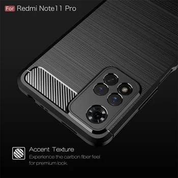 Для Redmi Note 11 Pro Чехол Противоударный Мягкий Чехол-бампер из ТПУ Задняя Крышка Для Xiaomi Redmi Note 11 Pro Чехлы Для Redmi Note 11 Pro