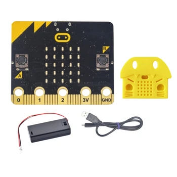 AU42 -BBC Microbit Go Start Kit Micro: Программируемая обучающая плата разработки BBC с Защитным чехлом + Батарейный отсек
