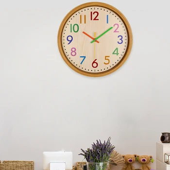 12-Дюймовые Бесшумные, Не тикающие кварцевые Детские настенные часы для домашнего Офиса, декоративные В помещении