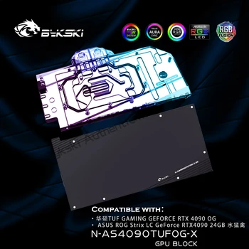 Блок графического процессора Bykski N-AS4090TUFOG-X RTX 4090 ROG ASUS TUF RTX4090 OG Watercooler 12V/5V ARGB SYNC