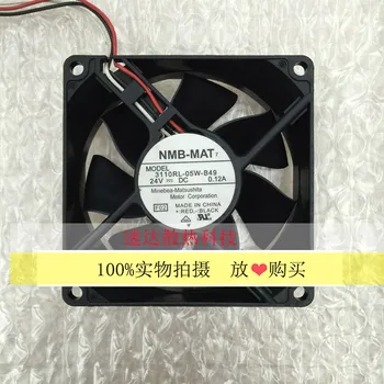 NMB-MAT 3110RL-05W-B49 F02 F04 DC 24V 0.12A 80x80x25 мм 3-Проводной Серверный Вентилятор Охлаждения