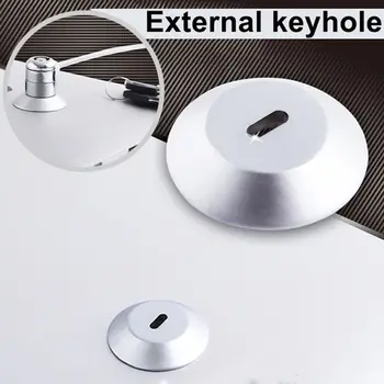 Портативное круглое внешнее защитное отверстие для планшета и телефона с замочной скважиной для защиты от кражи ноутбука