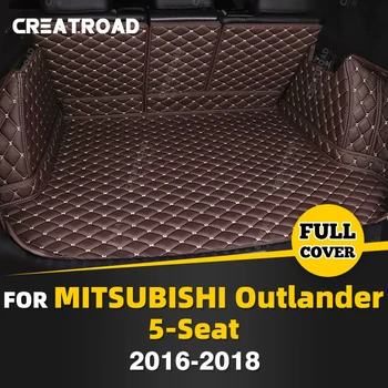 Автомобильный Коврик для багажника с полным покрытием для Mitsubishi Outlander 5-Seat 2016-2018 17, Накладка для багажника, Аксессуары для защиты интерьера