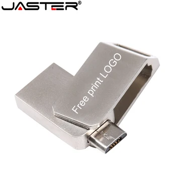 JASTER Горячая Распродажа USB Флэш-накопитель 4 ГБ 16 ГБ 32 ГБ 64 ГБ OTG Телефон Флешка Флеш-накопитель 2 в 1 USB-диск Для Android Планшета Смартфона