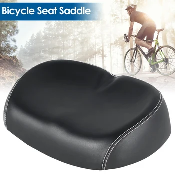 Велосипедные сиденья из искусственной кожи, водонепроницаемое большое велосипедное седло без носа, амортизирующая удобная мягкая подушка для MTB дорожного велосипеда