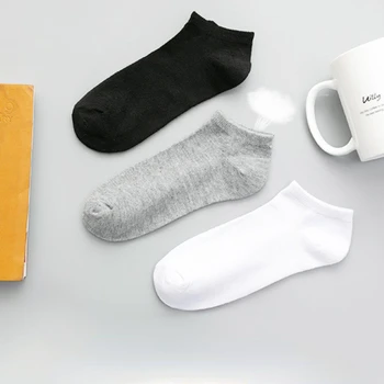 Женские спортивные носки до щиколоток для весенне-летних видов спорта, доступны в белом / черном / сером цвете