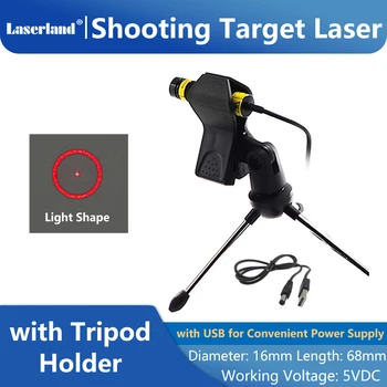 Лазерная система для тренировочной стрельбы с модулем красной подсветки с держателем штатива и USB-кабелем