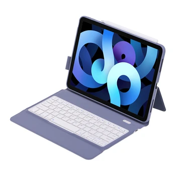 1 шт. Bluetooth-совместимая клавиатура с мягким чехлом Для iPad Pro Air 4 iPad Pro11 2018 2020 2021, чехол-подставка с прорезью для ручки