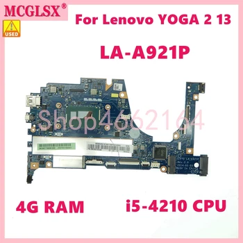 LA-A921P С процессором i5-4210 4G-RAM Материнская плата для ноутбука Lenovo Yoga 2 13 Материнская плата ноутбука 100% Протестирована в порядке, Используется