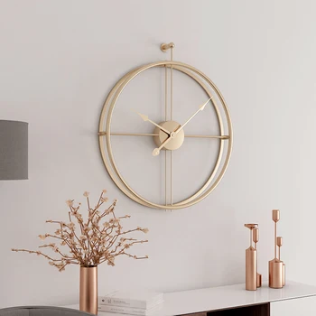 55 см Большие Бесшумные Настенные Часы Современного Дизайна, Часы Для Домашнего Декора, Офисные Часы В Европейском Стиле, Подвесные Настенные Часы