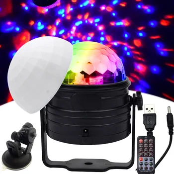 Волшебный шар USB LED декоративная лампа для зарядки RGB Атмосфера Рождество Хэллоуин Звезды вечеринка мини-диско проектор лампа
