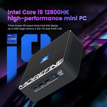 Горячий Игровой Мини-ПК Intel 12th Gen Core i9 12900HK 12900H Dual LAN Мини-Геймерский Компьютер 8K HTPC PCIE4.0 Windows 11 WiFi6E BT5.2