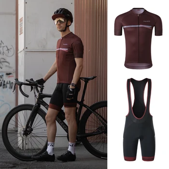 Мужской комплект из джерси Santic, дышащие Летние спортивные майки MTB, одежда для велоспорта, короткая велосипедная майка Азиатского размера WM0CT081