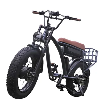 20-дюймовый электрический велосипед из алюминиевого сплава, электрический велосипед с высокой скоростью, двойной передний и задний двигатели, многократное демпфирование, мягкое большое сиденье