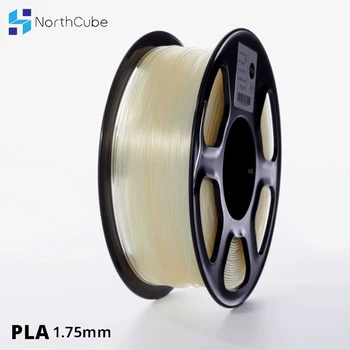 Нить PLA для 3D-принтера NORTHCUBE 1,75 мм для 3D-принтеров, 1 кг (2,2 фунта) +/- 0,02 мм прозрачного цвета