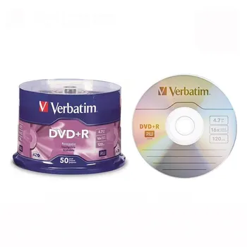 Verbatim 4,7 ГБ AZO DVD + R с возможностью записи 16X120 мин 50 шт./бочка