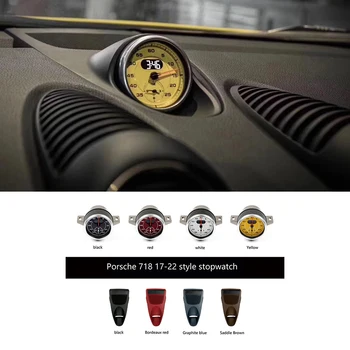 Внутренние часы на приборной панели Porsche-718 2017-2022 автомобильный секундомер, компас, электронные часы для измерения времени