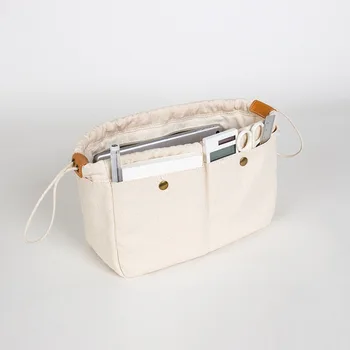 Дорожная внутренняя сумка для дизайнерской сумки с хлопчатобумажной вставкой, сумки-органайзеры для косметики с отделением для мужчин, женская сумка, рюкзак