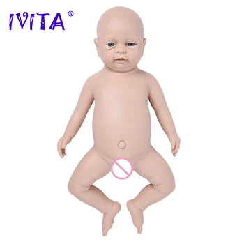IVITA WG1502 46 см (18 дюймов) 3500 г, Мягкая силиконовая кукла-Реборн для всего тела, Неокрашенные Незаконченные Мягкие куклы, Набор Пустых игрушек 