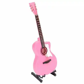 Модель гитары Модель музыкального инструмента 18 см Украшение для игры в качестве отличных подарков