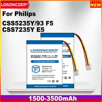 Аккумулятор LOSONCOER 1500-3500 мАч Для динамика Philips Fidelio CSS5235Y/93 F5 CSS7235Y E5