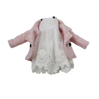 Одежда для кукол ICY DBS Blyth jecci five bjd neo, белое платье, костюм, розовое пальто, игрушечная одежда