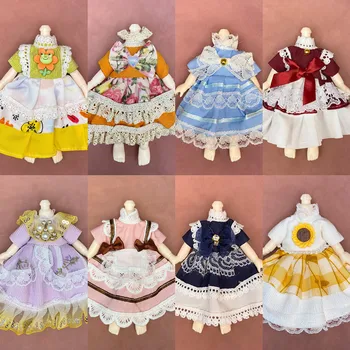 аксессуары для одежды Куклы Bjd 16 см, Брюки, Платье Ob11, Милый костюм для девочек 