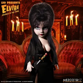 Оригинальная кукла MEZCO LDD Представляет Elvira Mistress of The Dark Живые Мертвецы Куклы Лимитированная серия Коллекционные Фигурки Модель