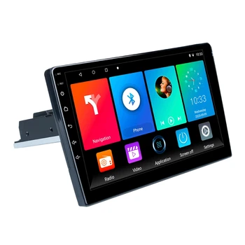Автомобильный мультимедийный плеер 1 DIN Android 9.1, стереоприемник, 9-дюймовый регулируемый контактный экран, FM-GPS-навигация, MP5-плеер