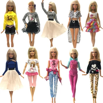 NK 1 шт. Модная юбка для куклы, красивый праздничный наряд ручной работы, платье ручной работы для Барби, Аксессуары для Куклы, Лучшие детские игрушки, подарок JJ