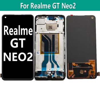 Оригинальный AMOLED для Realme GT Neo2 Neo 2 5G RMX3370 ЖК-дисплей с сенсорным экраном и цифровым преобразователем в сборе