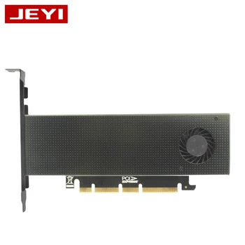 JEYI SK9Pro m.2 адаптер расширения NVMe NGFF с поворотным вентилятором PCIE3.0 SSD двойная дополнительная карта SATA3 с вентилятором Алюминиевая крышка cool bar