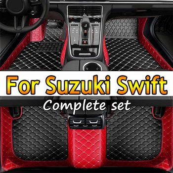 Кожаные Автомобильные Коврики Для Suzuki Swift AZG412 413D 414 2011 ~ 2017 5-дверный Водонепроницаемый Коврик Автомобильный Коврик Для Пола Автомобильные Аксессуары