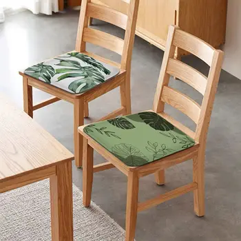 Простота зеленого растения Многоцветная подушка для медитации, Подушка для стула, Обеденный стул, Подушка для сиденья Татами, противоскользящие подушки