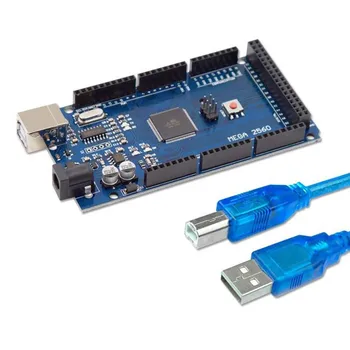 для arduino ATMEGA2560-16AU Чип CH340G USB Линия передачи данных Плата разработки Демонстрационная плата Модуль питания Электронные компоненты