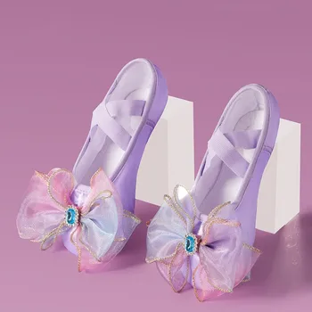 Балетные туфли для девочек с рисунком из мультфильма 