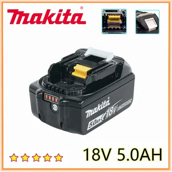 Makita Original 18V 5.0AH 6.0AH Аккумуляторная Батарея Для Электроинструмента LED Литий-Ионная Замена LXT BL1860B BL1860 BL1850