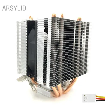 ARSYLID 3PIN 4 тепловые трубки процессорный кулер 9 см вентилятор охлаждения для Intel LGA775 1151 1366 2011 Охлаждение для AMD AM3 AM4 вентилятор радиатора
